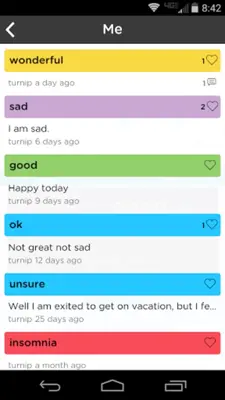 Moodtrack android App screenshot 1