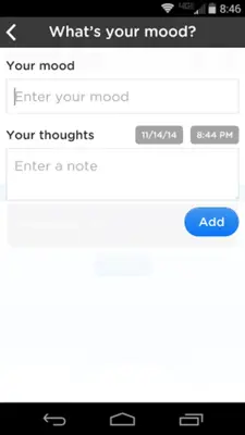 Moodtrack android App screenshot 3